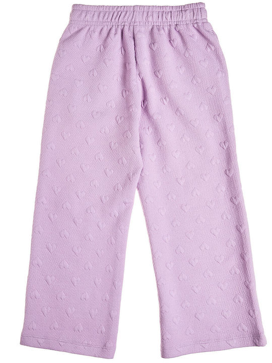 Kids Sweatpants Set With Top Lilac