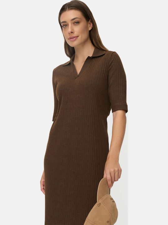 Rochie Tricotată Maro T-shirt