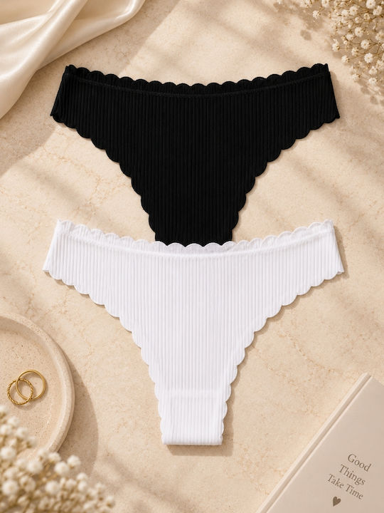 Chiloți Pentru Femei Brazilia Bumbac 2 Pack Multicolori