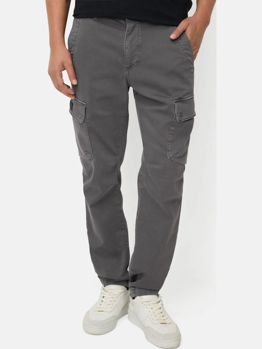 Men's Cargo Trousers Regular Fit Dark Grey