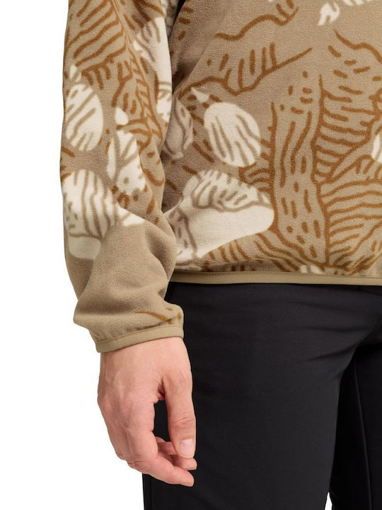 Damen Sweatshirt Beige-Kaffee