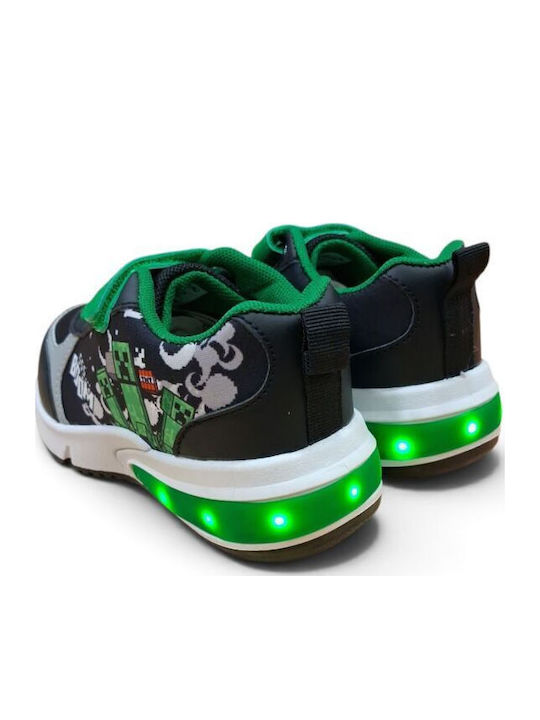 Kids Sneakers with Hook-and-Loop Closure Black