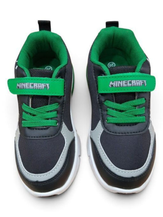 Kids Sneakers with Hook-and-Loop Closure Black