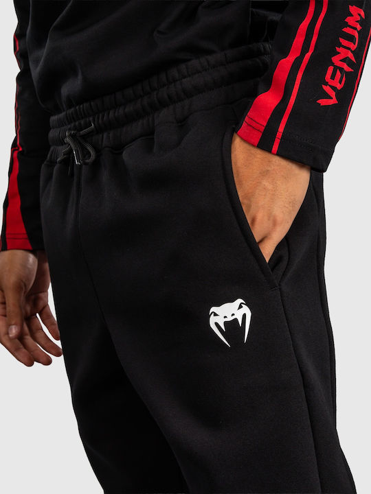 Sweatpants with Elastic Black/White