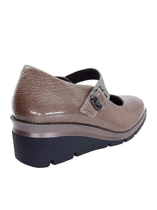 Gabor Damen Ballerinas Aus Leder Anatomisch Braune