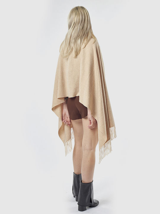 Damen Wollschal Beiges