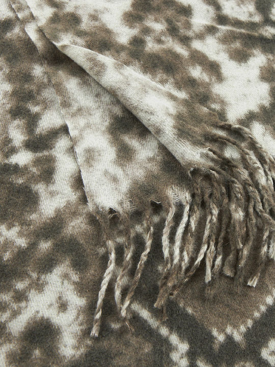 Damen Wollschal Khaki