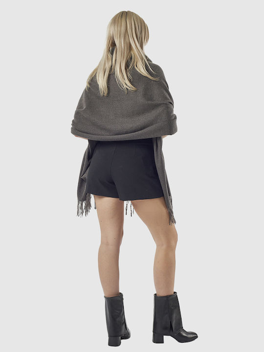 Damen Wollschal Grau