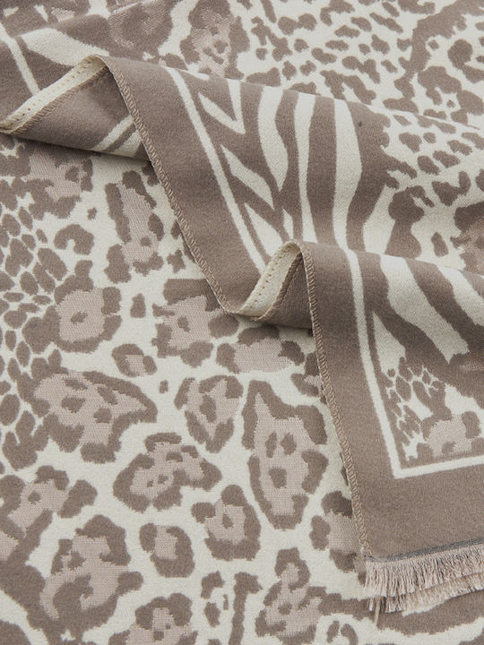 Damen Wollschal Beige