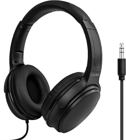 AvLink 100.105UK Wired Over Ear Headphones Black