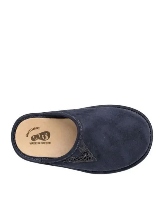 Adam's Damen Hausschuhe Blau