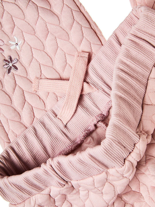 Kids Clothing Set with Pants 2 Pieces Pink Embroidery