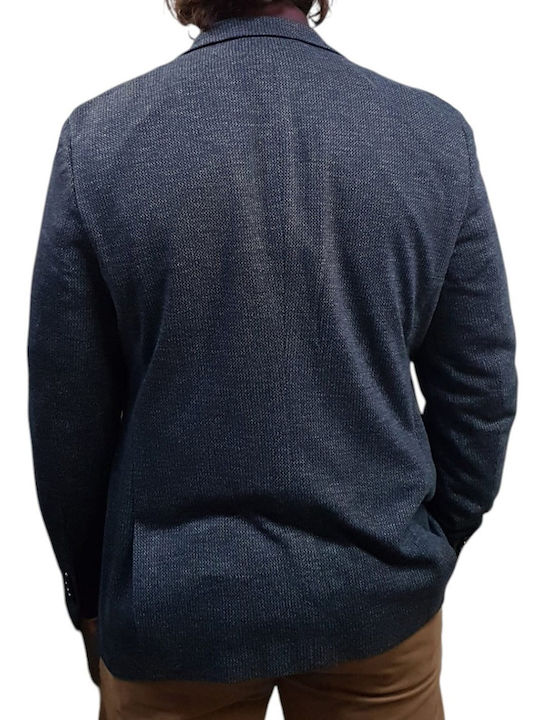 Men’s Suit Jacket with Regular Fit Indigo