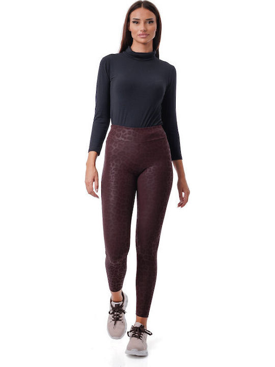 Women's Burgundy Leggings