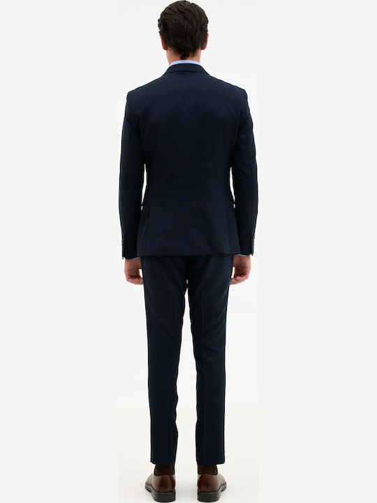 Herrenanzug mit Schlanke Passform Blau