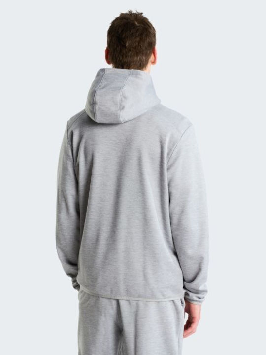 Men's Hooded Fleece Jacket Tnf Pale Grey Heather