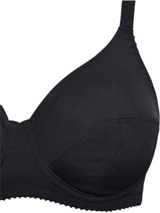 Black Bra without Padding with Underwire