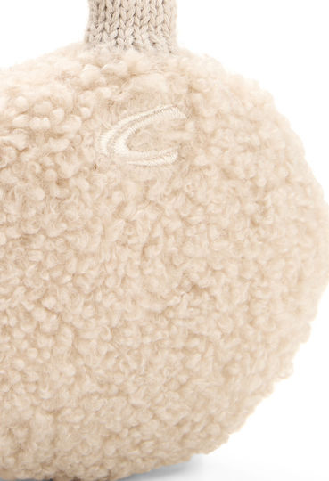 Damen Gehörschutz Strickmütze in Beige Farbe