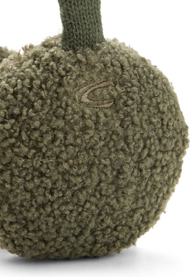 Damen Gehörschutz Strickmütze in Braun Farbe