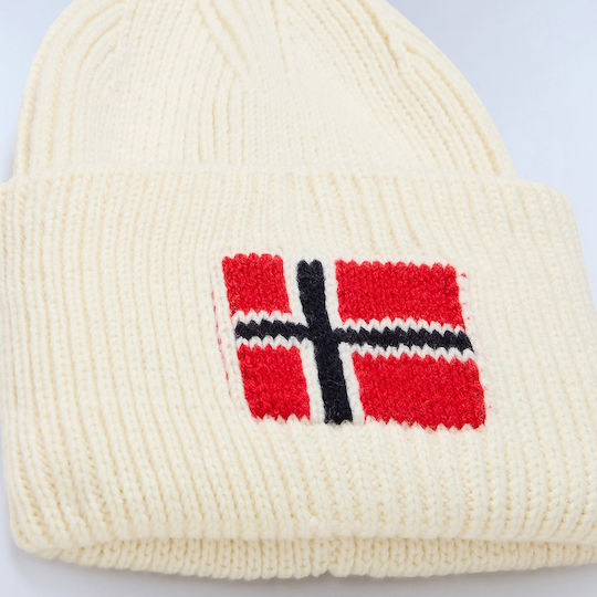 Beanie Căciulă Pentru Bărbați Tricotată în Culoare Bej