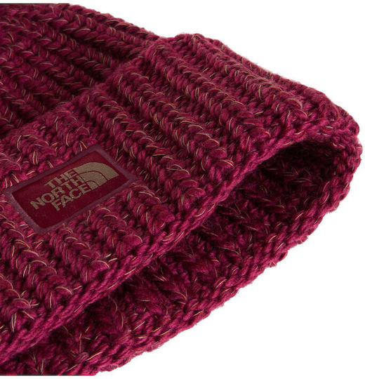 Cabin Beanie Unisex Strickmütze in Burgundischer Farbe