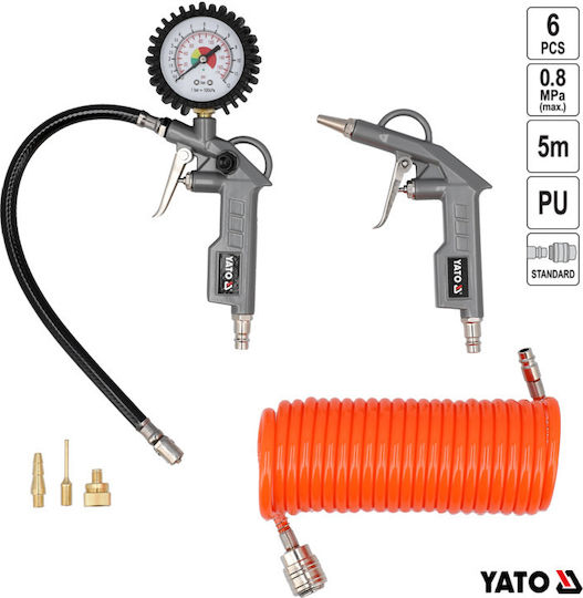 Yato YT-23780 Air Tool Kit 6 Pieces