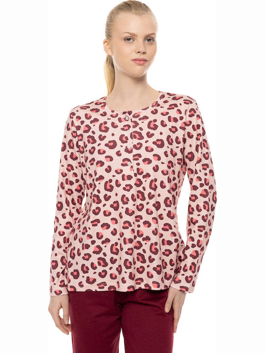 Pink Label Pink Label Sommer Damen Schlafanzughose Rosa