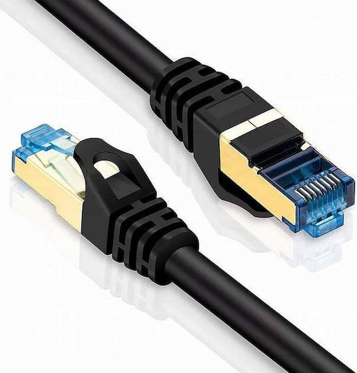 Montis S/FTP Cat.7 (10Gbps) Καλώδιο Δικτύου Ethernet 10m Μαύρο