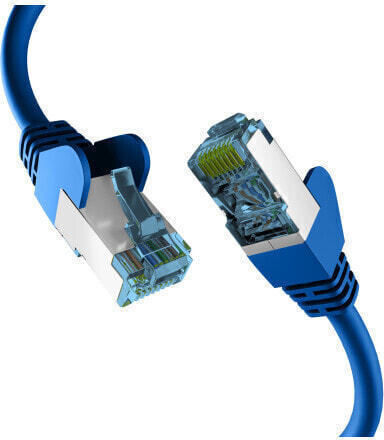 EFB U/UTP Kat.7 (10Gbps) Netzwerkkabel Ethernet 1m Blau