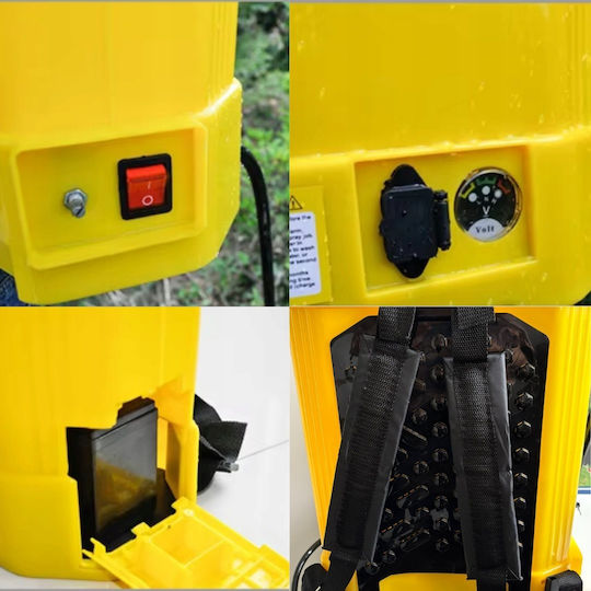ADM Pulverizator cu rucsac Baterie cu Capacitate 16lt în culoarea Galben