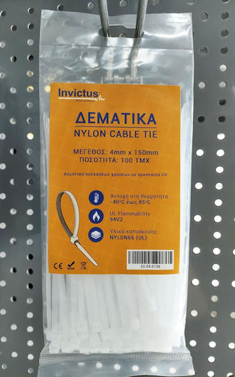 Legături Cablu Din Plastic 300mmx5mm În Culoare Neagră 100 Buc