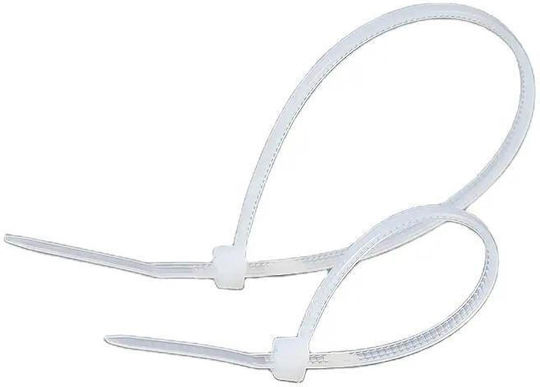 Invictus Legături Cablu Din Plastic 370mmx5mm În Culoare Albă 100 Buc