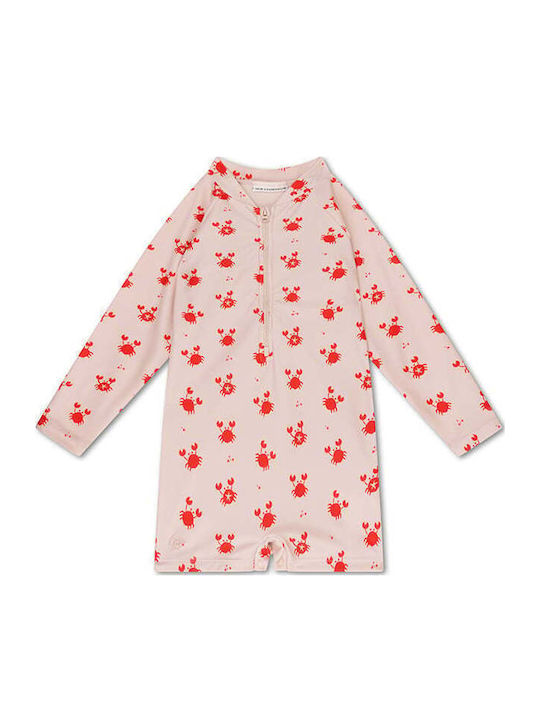 Swim Essentials Kids One-Piece Swimsuit With Long Sleeve Oh Crab