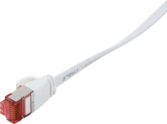 LogiLink Flat U/FTP (STP) Cat.6a (Gigabit) Network Cable Ethernet 20m White