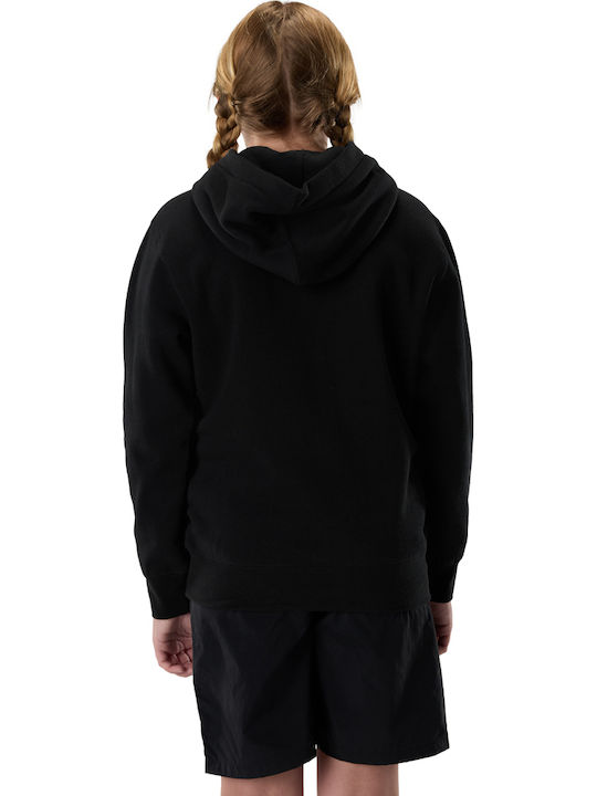 Fleece Kids Sweatshirt With Black Hood