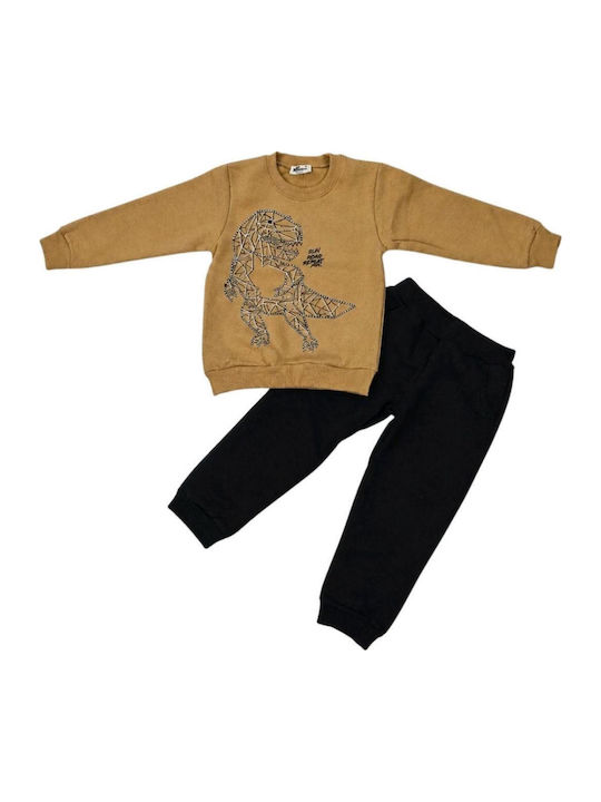 Kids Sweatpants Set Ochre Blue Maren