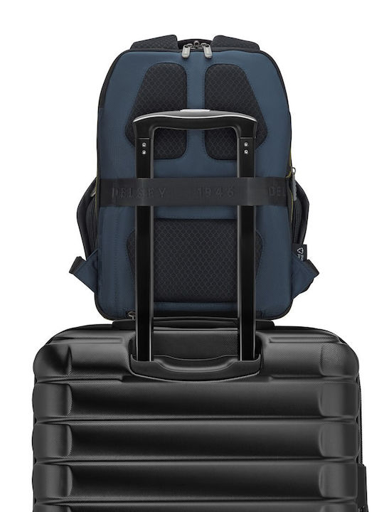 Delsey Раница за лаптоп 13" с USB порт в кафяв цвят 210260202