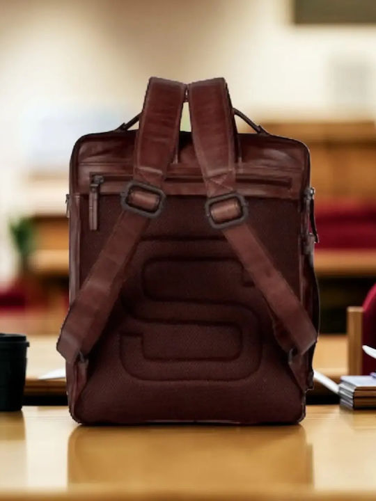 Spikes & Sparrow Laptoptasche für Laptop in Braun Farbe