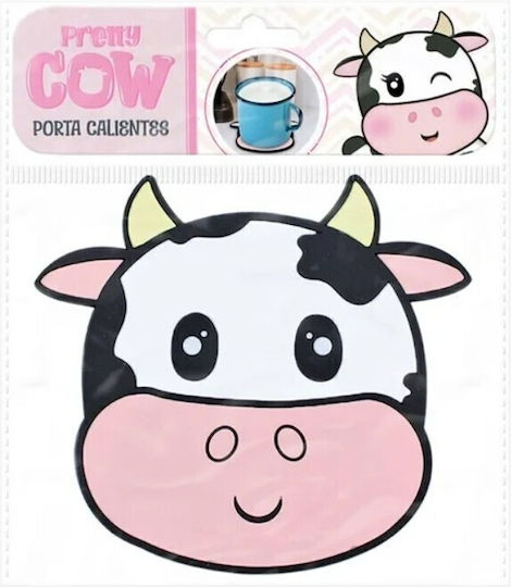 Plastic Pink Coasters 15.5x15.5cm 4 Pieces