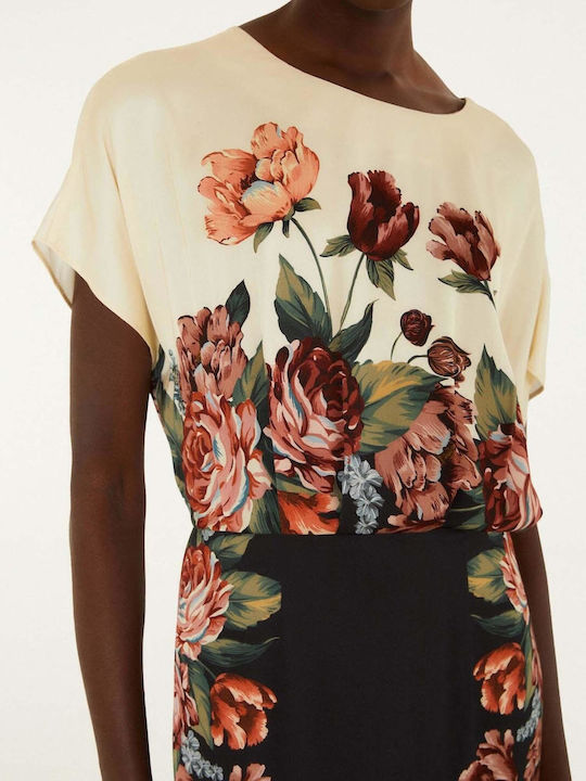 Καλοκαιρινό Mini Σεμιζιέ Φόρεμα Floral