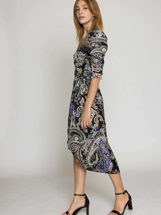 Mini Evening Wrap Black Dress