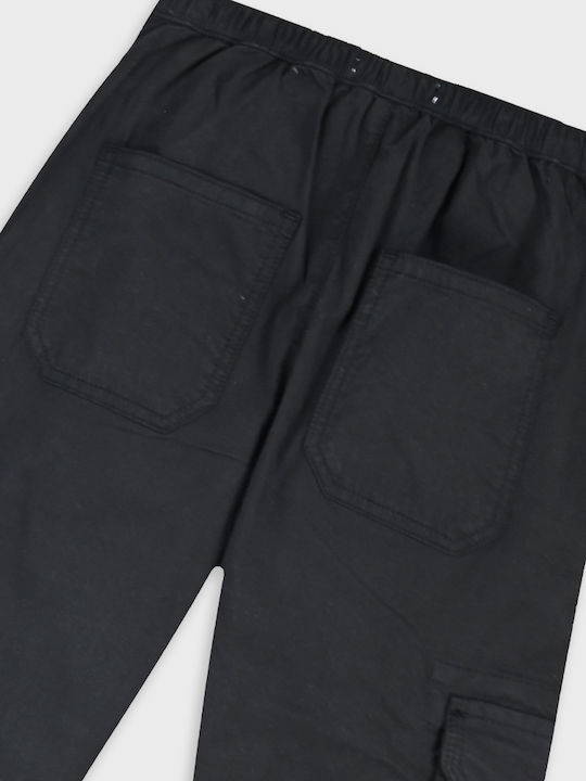 Kids Trousers Cargo Black Parachute