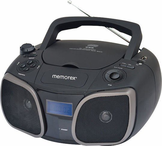 Memorex Tragbares Audio-System mit CD Radio Schwarz