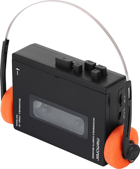 Memorex Φορητό Ηχοσύστημα με Κασετόφωνο Μαύρο