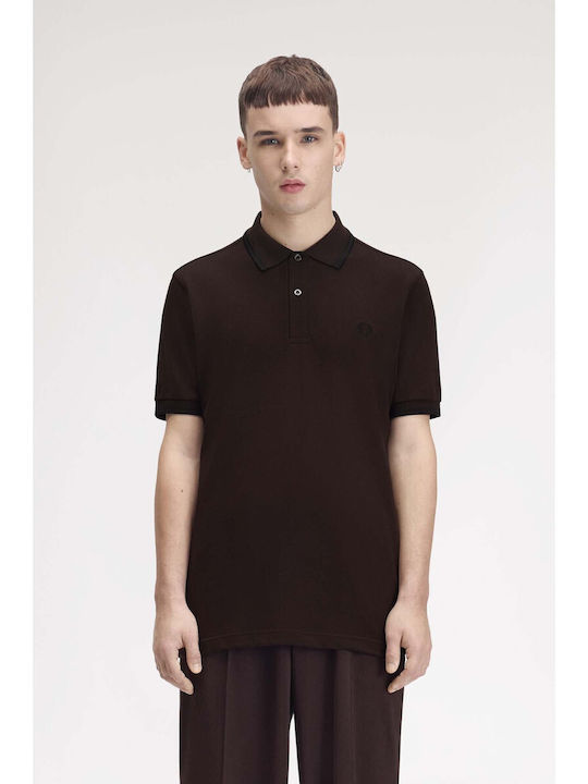 Fred Perry Twin Tipped Polo Blouse Brown