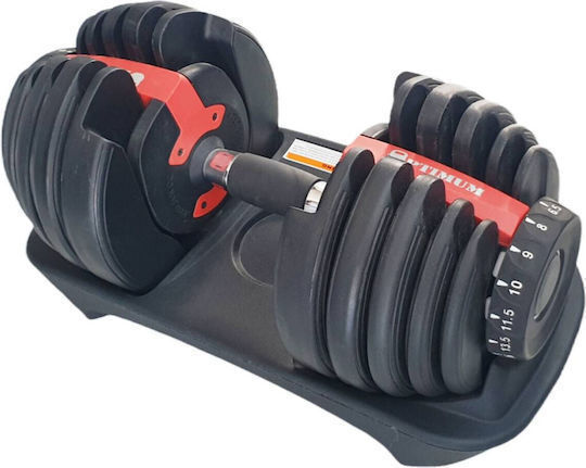 Ganteră 1x 24kg Reglabilă cu Stand