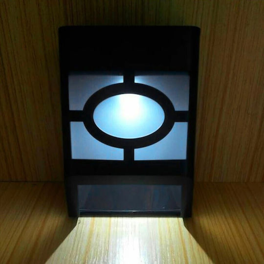Set 4 Lămpi Solare cu Lumină Alb Rece 6500K IP65 11.8x8.6x5cm