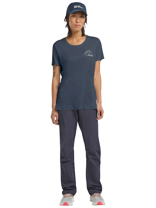 Bluza Damă Tricou Uscare Rapidă Albastru Marin