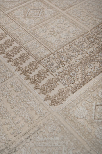 Biokarpet Wohnzimmer Teppich Arcadia 7124a Ecru Beige 240x300
