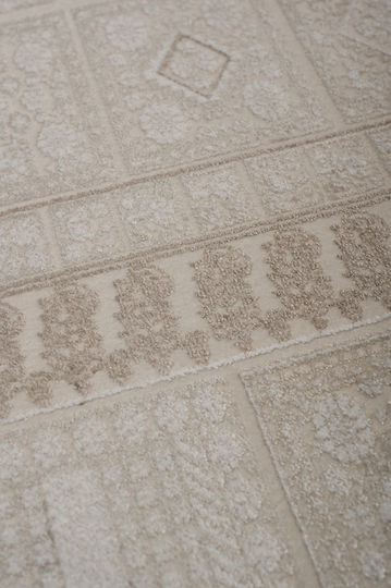 Biokarpet Wohnzimmer Teppich Arcadia 7124a Ecru Beige 240x300